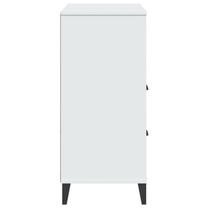 Bokhylla VIKEN vit 80x40x90 cm konstruerat trä