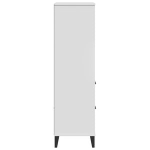 Bokhylla VIGO vit 60x35x123 cm konstruerat trä