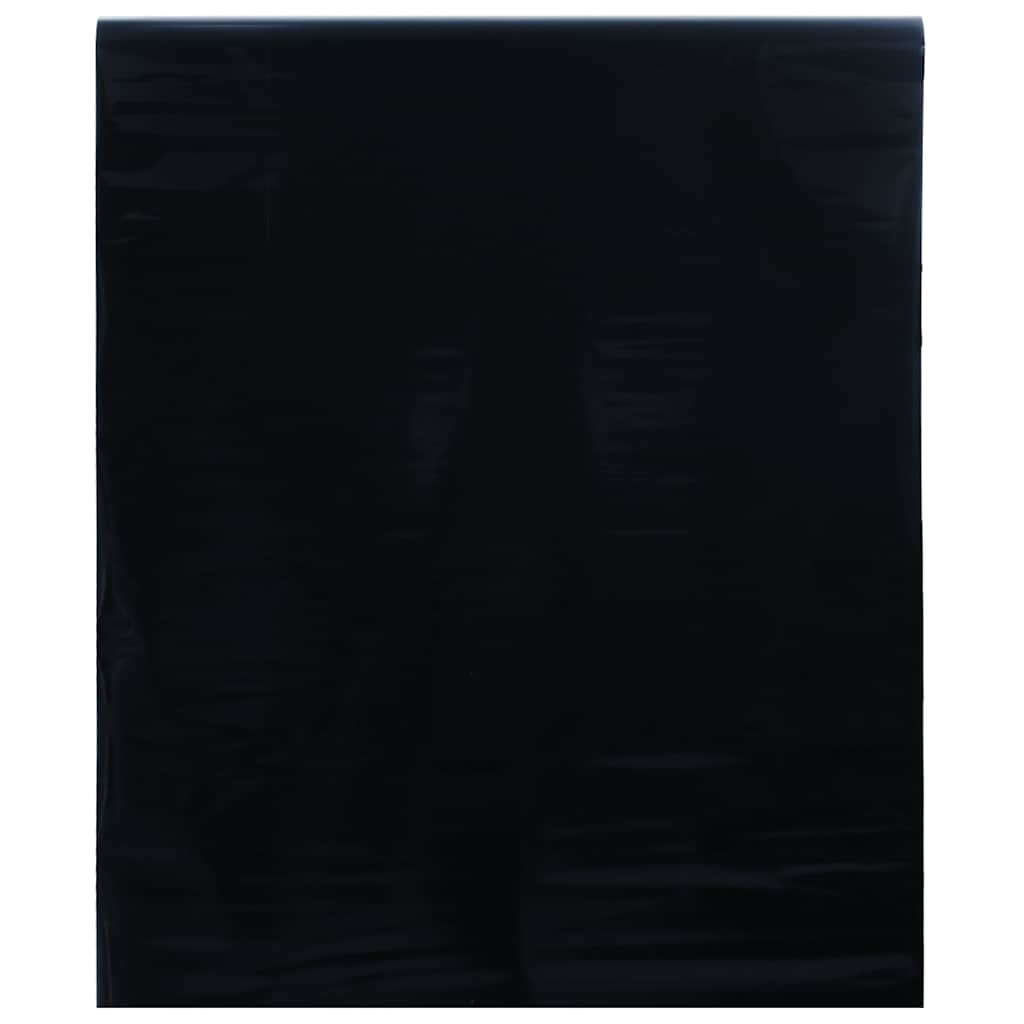 Fönsterfilm statisk frostad frostad svart 45x1000 cm PVC