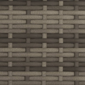 Dubbel solsäng med baldakin och kuddar grå polyrotting