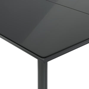 Matgrupp för trädgården med dynor 7 delar mixbeige konstrotting