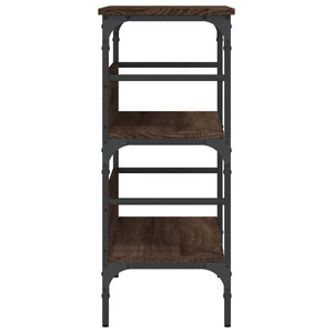 Avlastningsbord brun ek 75x32x75 cm konstruerat trä