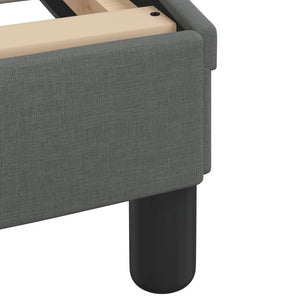 Bed Frame without Mattress "Hvar" Dark Grey 180x200 cm Fabric