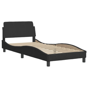 Bed Frame without Mattress Black 80x200 cm Velvet