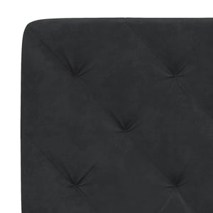 Bed Frame without Mattress Black 140x190 cm Velvet