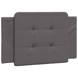 Bed Frame without Mattress "Zadar" Grey 100x200 cm Faux Leather