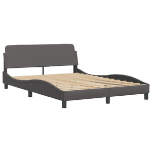 Bed Frame without Mattress "Zadar" Grey 120x200 cm Faux Leather