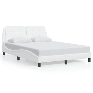 Bed Frame without Mattress "Zadar" White 140x200 cm Faux Leather