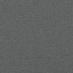 Bed with Mattress "Dover" Dark Grey 160x200 cm Fabric