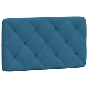 Bed with Mattress Blue 90x190 cm Velvet