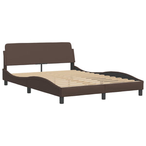 Bed Frame without Mattress "Zadar" Black 152x203 cm Faux Leather