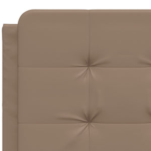 Bed with Mattress "Zadar" Cappuccino 160x200 cm Faux Leather