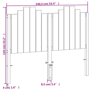 Huvudgavel vaxbrun 135 cm massiv furu