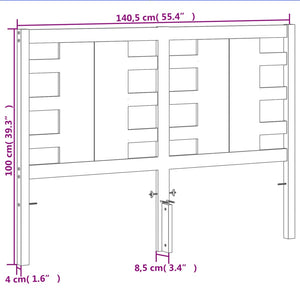 Huvudgavel vaxbrun 135 cm massiv furu