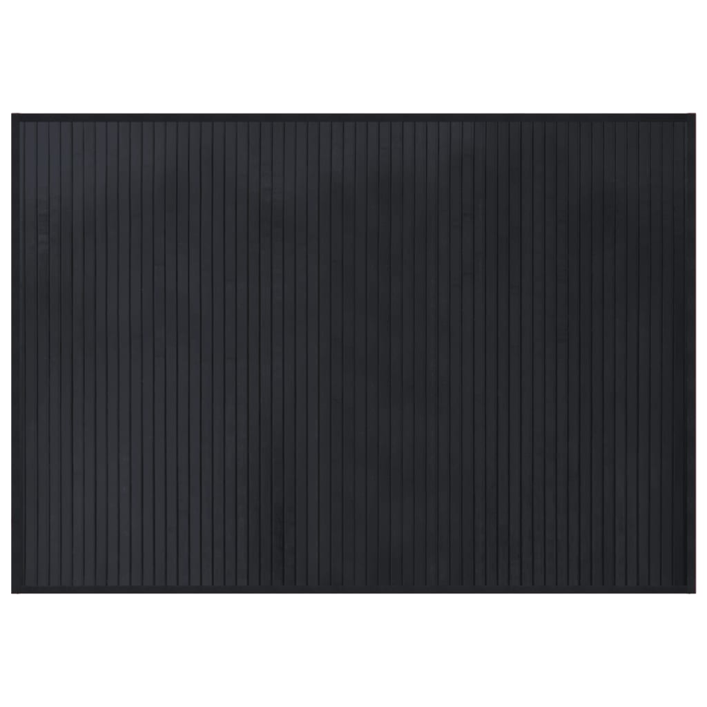 Matta rektangulär svart 70x100 cm bambu