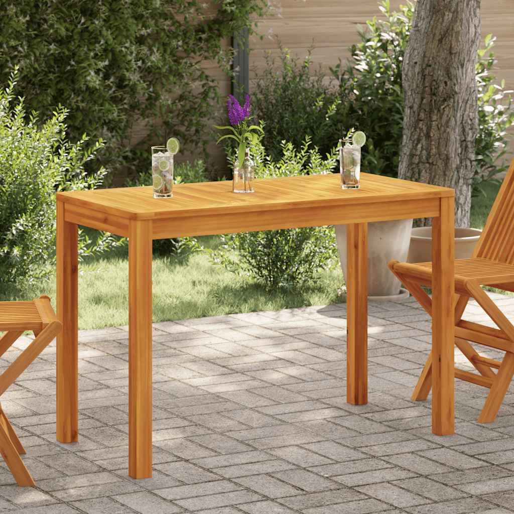 Matbord för trädgården 110x55x75 cm massivt akaciaträ