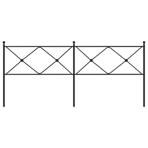 Huvudgavel metall svart 200 cm