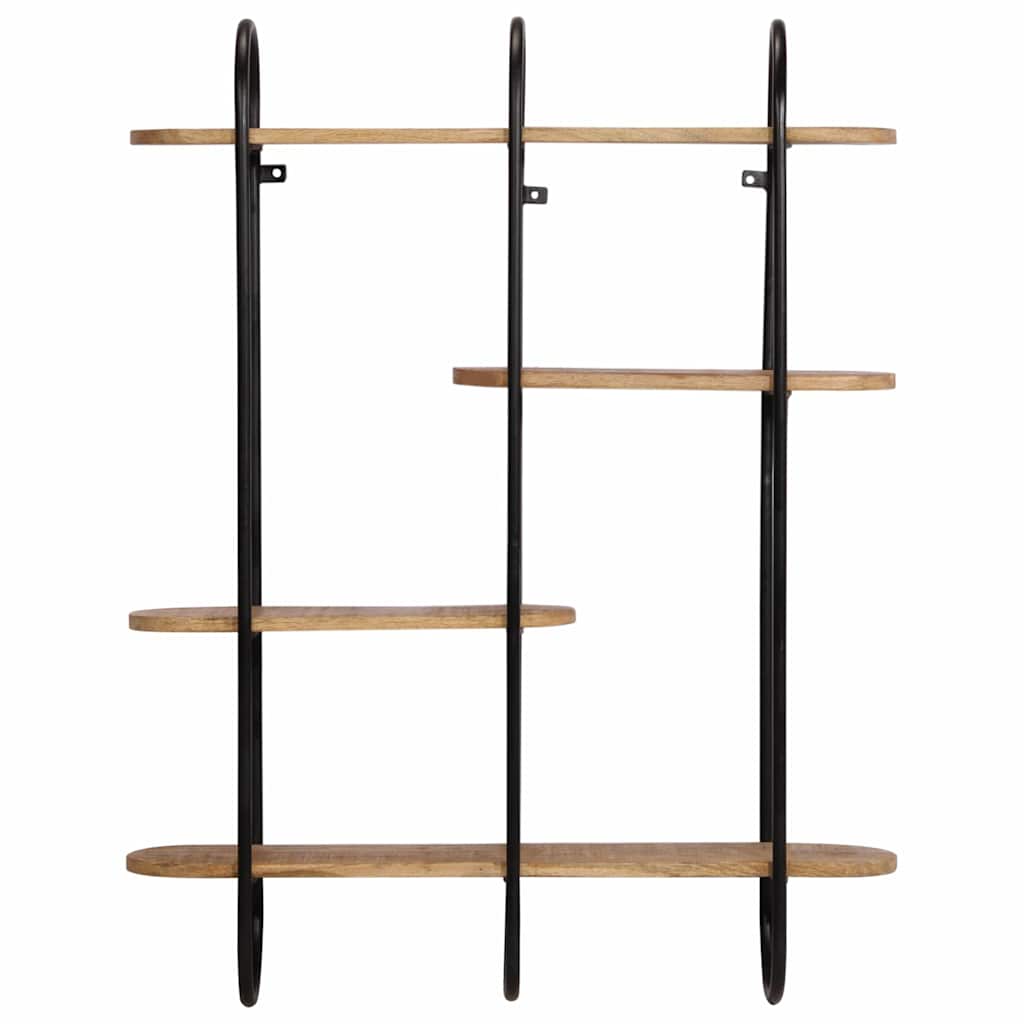 Vägghylla 90x20x116,5 cm mango massivt grovt trä
