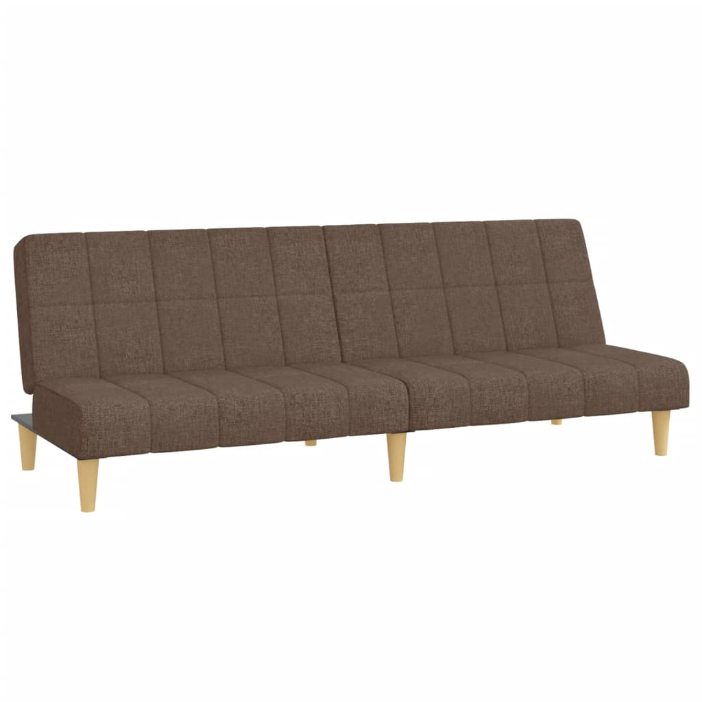 Bäddsoffa 2-sits taupe tyg