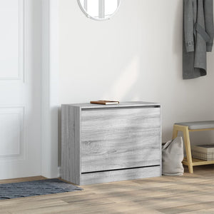 Skoskåp grå sonoma 80x34x63 cm konstruerat trä