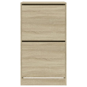 Skoskåp med 2 flip-lådor sonoma-ek 60x42x108 cm