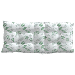 Stolsdynor för stolar med hög rygg 2 st bladmönster oxfordtyg