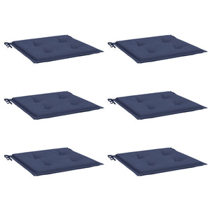 Palldynor 6 st marinblå 50x50x4 cm oxfordtyg