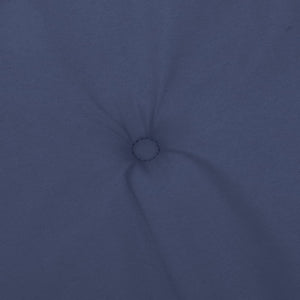 Stolsdynor för stolar med låg rygg 4 st marinblå tyg