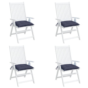 Stolsdynor 4 st marinblå 50x50x7 cm oxfordtyg