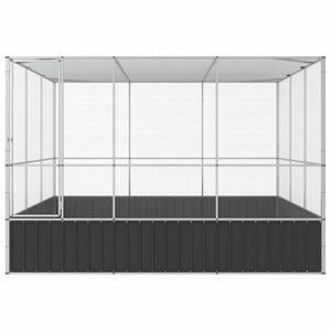 Voljär silver 311x307x212 cm stål