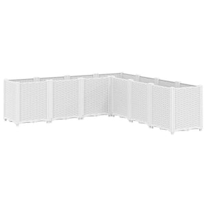 Odlingslåda vit 160x160x53 cm PP