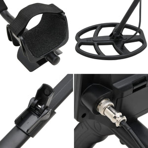 Metalldetektor 20 cm sökdjup med LCD-skärm