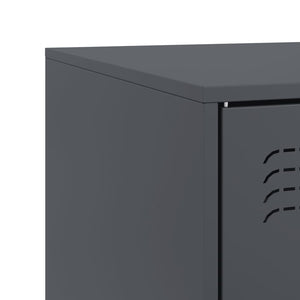 TV-skåp antracit 67x39x44 cm stål