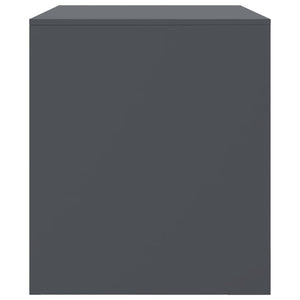 TV-skåp 2 st antracit 67x39x44 cm stål