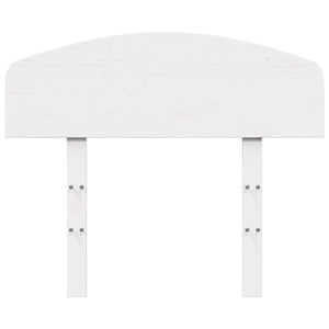 Sänggavel vit 75 cm massiv furu