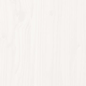 Dagbädd utan madrass vit 80x200 cm massiv furu