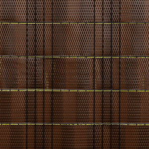 Balkongskärmar 10 st brun och svart 255x19 cm konstrottning