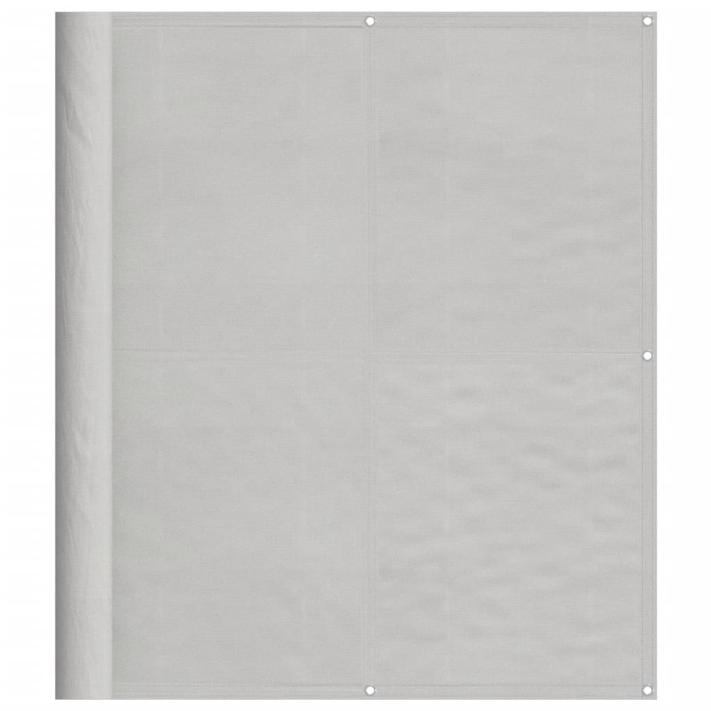 Balkongskärm ljusgrå 120x600 cm 100% polyester oxford
