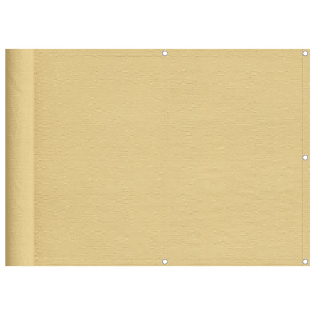 Balkongskärm sand 75x800 cm 100% polyester oxford