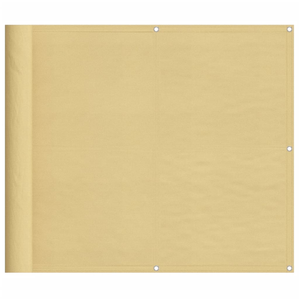 Balkongskärm sand 90x700 cm 100% polyester oxford