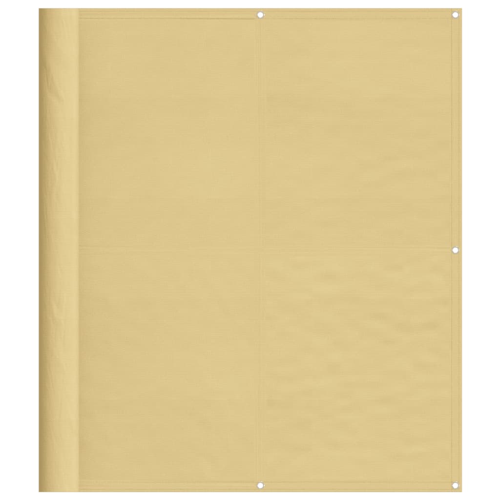 Balkongskärm sand 120x600 cm 100% polyester oxford
