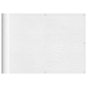 Balkongskärm vit 75x700 cm 100% polyester oxford