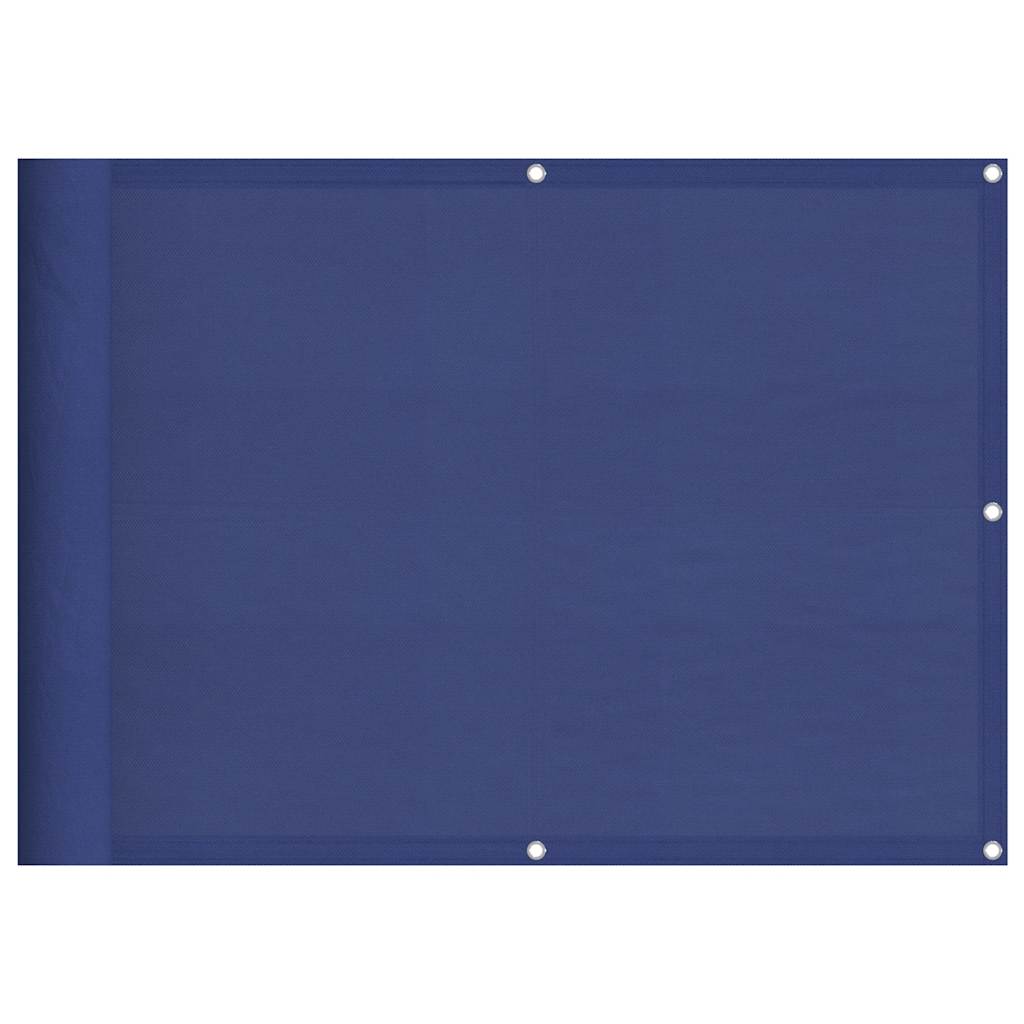 Balkongskärm blå 75x700 cm 100% polyester oxford