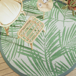 Utomhusmatta ARAKIL grön Ø200 cm PP