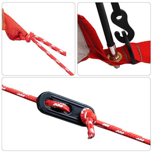 Campingtält tunnel 1 person grå och orange vattentätt