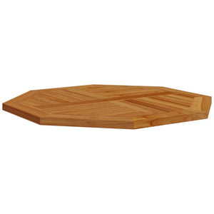 Bordsskiva 80x80x2,5 cm åttakantig massiv teak