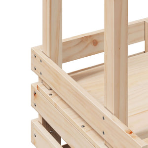 Barbord för trädgården med tak 112,5x57x195,5 cm massivt trä