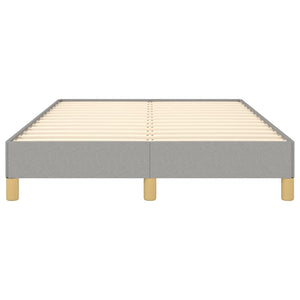 sängram utan madrass ljusgrå 120x190 cm tyg