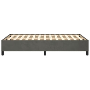 sängram utan madrass mörkgrå 120x190 cm sammet