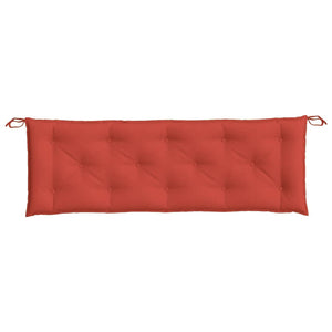 Bänkdyna melerad röd 150x50x7 cm tyg